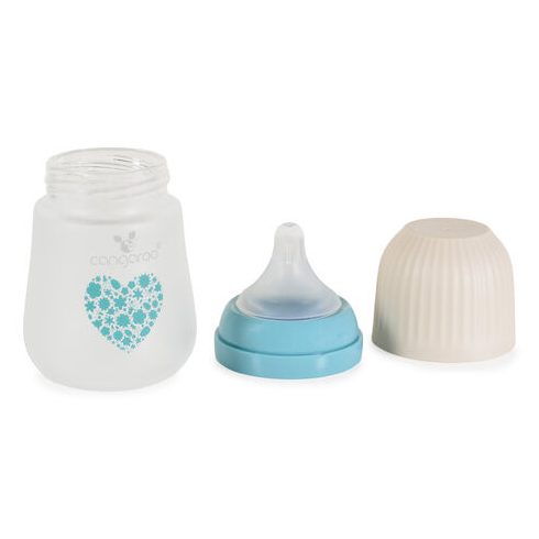 AMORI üveg cumisüveg széles szájú 180ml anticolic KÉK