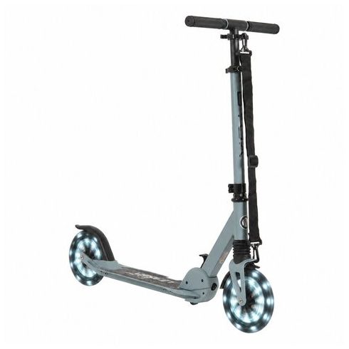 URBAN JUNIOR roller 80 kg-ig, világító kerekekkel, összecsukható KÉK
