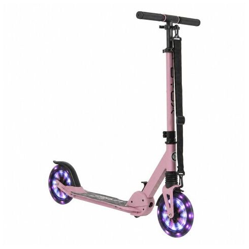 URBAN JUNIOR roller 80 kg-ig, világító kerekekkel, összecsukható PINK