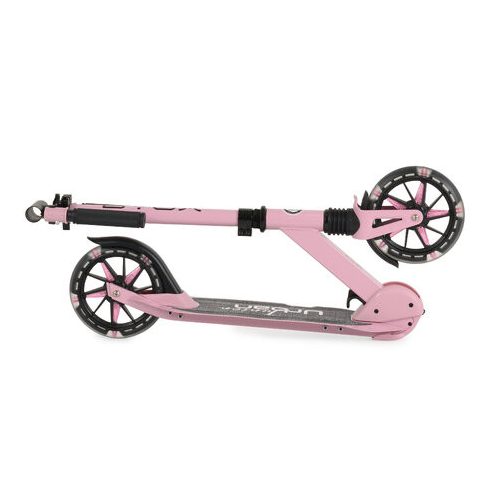 URBAN JUNIOR roller 80 kg-ig, világító kerekekkel, összecsukható PINK