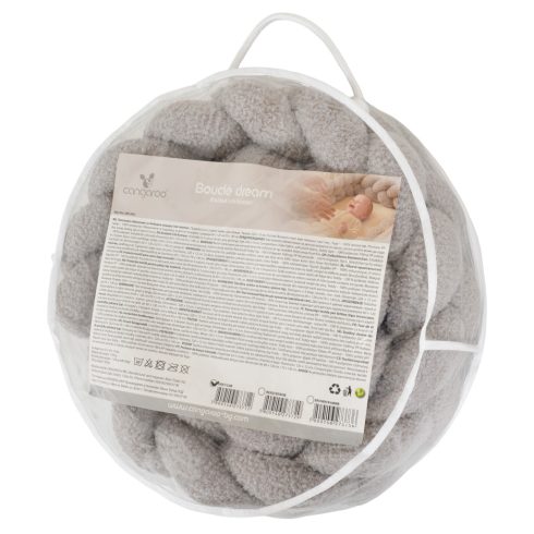 BOUCLE DREAM fonott fejvédő buklé 235x10cm SZÜRKE