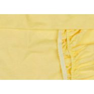 Lepedő kiságyba gumis szegéllyel 60x120-70x140cm SÁRGA  
