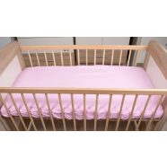 Lepedő kiságyba gumis szegéllyel 60x120-70x140cm RÓZSA