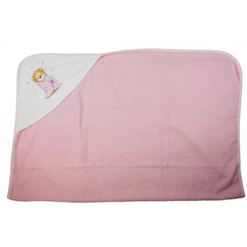 Baba kapucnis törölköző 70x90 RÓZSA