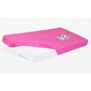   Lepedő babaágyba gumis szegéllyel 60x120 - 70x140cm matracra VPINK/CICA