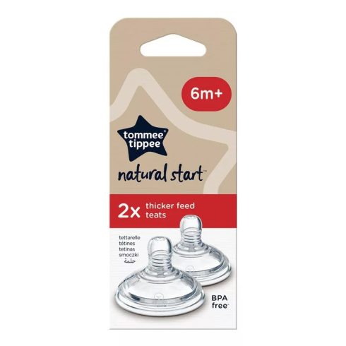 Tommee Tippee Natural Start cumisüveg cumi sűrű ételhez 2 db M