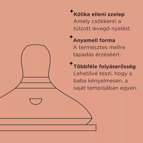 Tommee Tippee Natural Start cumisüveg cumi sűrű ételhez 2 db M
