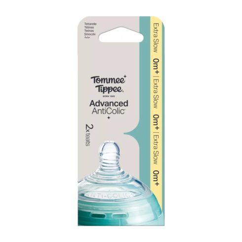 Tommee Tippee Advanced Anti-colic extra lassú folyású cumisüveg cumi 2 db