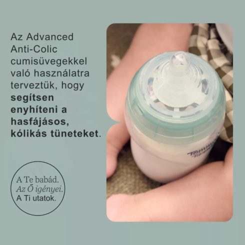 Tommee Tippee Advanced Anti-colic extra lassú folyású cumisüveg cumi 2 db