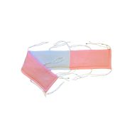   KOKO muszlin Fejvédő kiságyba magasított  27 x170 cm pink/fehér színben