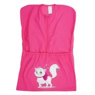 Vállfás PINK oviszsák Fehér Cica 