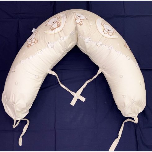 DOMBABY terhességi és szoptatós párna 30x120 cm BÉZS CSILLAGOS