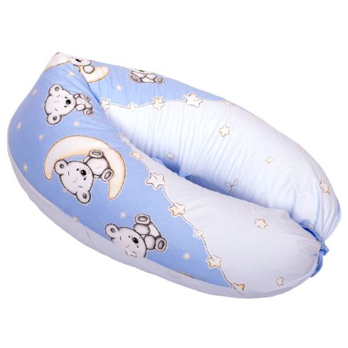 DOMBABY terhességi és szoptatós párna 30x120 cm KÉK CSILLAGOS