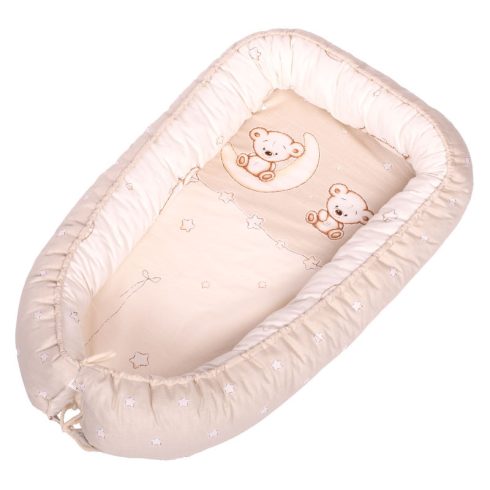 DOMBABY Babafészek  50x75cm  BÉZS CSILLAGOS