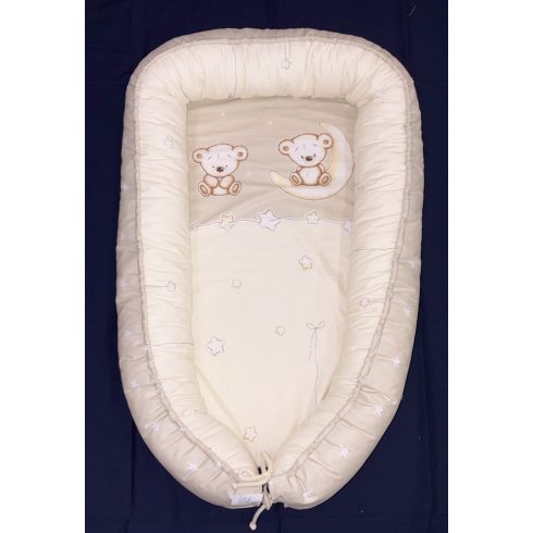 DOMBABY Babafészek  50x75cm  BÉZS CSILLAGOS