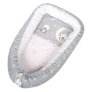 DOMBABY Babafészek  50x75cm  SZÜRKE CSILLAGOS