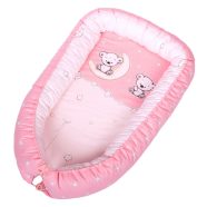 DOMBABY Babafészek  50x75cm PINK CSILLAGOS