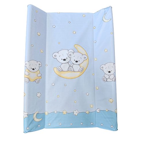 DOMBABY Pelenkázó lap puha vállas P70x50 cm Macis KÉK