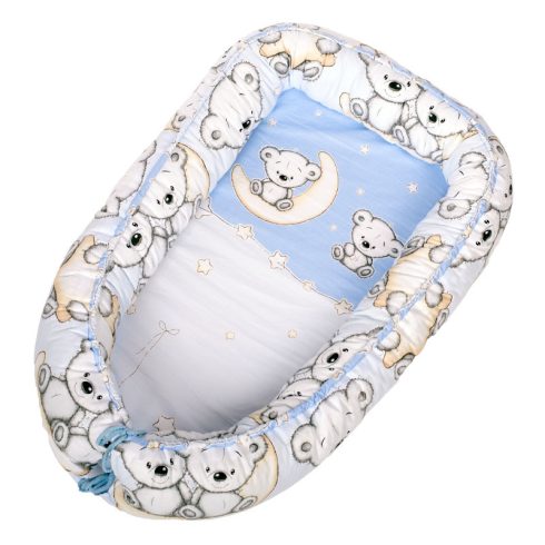DOMBABY Babafészek  50x75cm MACIS KÉK