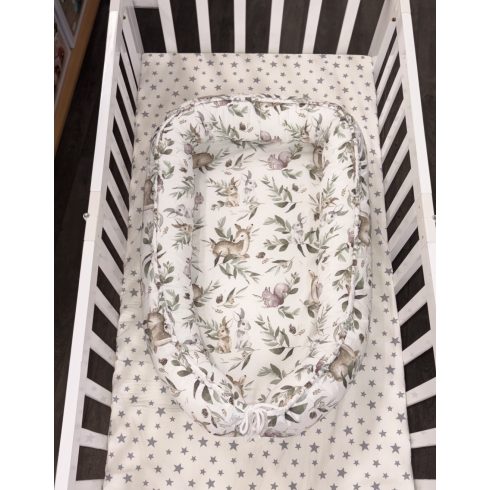 DOMBABY Babafészek 50x75cm ŐZIKE ZÖLD