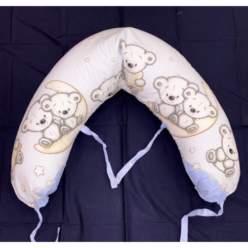 DOMBABY terhességi és szoptatós párna 30x120 cm MACIS KÉK 
