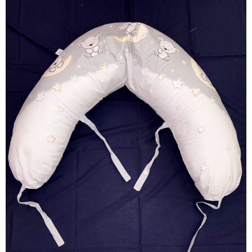 DOMBABY terhességi és szoptatós párna 30x120 cm MACIS SZÜRKE 