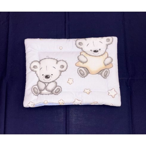 DOMBABY 3 részes ágynemű garnitúra fejvédővel  MACIS SZÜRKE