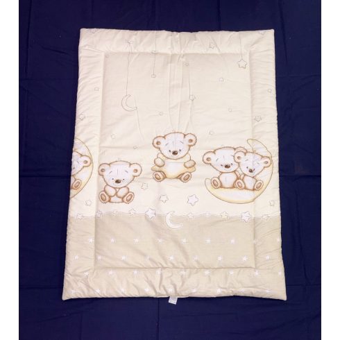 DOMBABY 3 részes ágynemű garnitúra fejvédővel  MACIS BÉZS