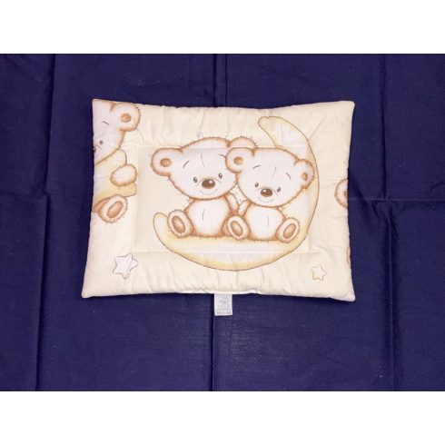 DOMBABY 3 részes ágynemű garnitúra fejvédővel  MACIS BÉZS