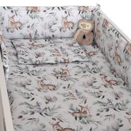   DOMBABY 3 részes ágynemű garnitúra fejvédővel   ŐZIKE ZÖLD